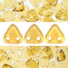 Achat Perles 2 trous CzechMates triangle topaz champagne luster 6mm (10g)