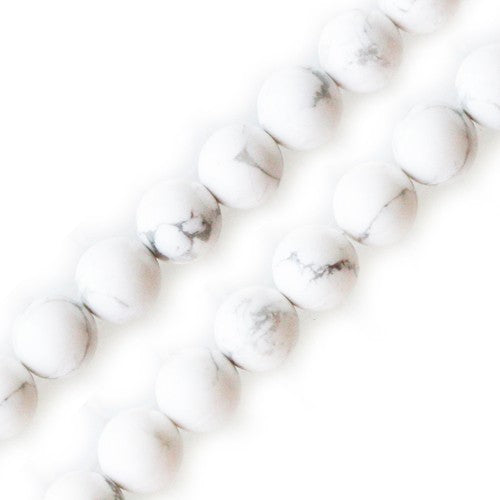 Acheter Perles rondes howlite blanc 6mm (1)