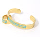 Achat Bracelet jonc ajustable couleur plaqué doré 60 mm diametre