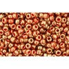 Achat au détail cc1707 perles de rocaille Toho 11/0 gilded marble orange (10g)