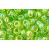 Achat en gros cc164 perles de rocaille toho 6/0 transparent rainbow lime green (10g)