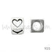 Creez Perle trou 3mm coeur argent 925 4.5mm (1)