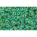 Creez Cc242 perles de rocaille Toho 11/0 luster jonquil/emerald lined (10g)