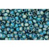 Buy cc167bdf - perles de rocaille Toho 11/0 transparent rainbow frosted teal (10g)