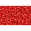 Vente en gros cc25f perles de rocaille Toho 11/0 silver lined frosted light siam ruby (10g)