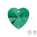 Vente en gros pendentif coeur Cristal emerald 10mm (2)