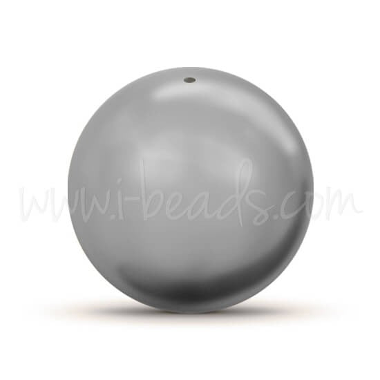 Perles Cristal 5810 crystal grey pearl 6mm (20) - LaMercerieDesCopines