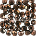 Vente au détail Perles facettes de bohàÂ¨me dark bronze 6mm (50)