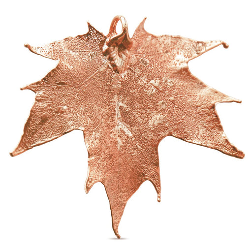 Buy Genuine 24K Pink Gold Maple Leaf Pendant 50mm (1)