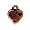 Buy Made Pendant With Love Charm Metal Plated Copper 12.4mm (1)