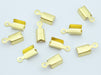 Vente embouts cordon x10 doré 13x5mm lot d'apprèts création bijoux